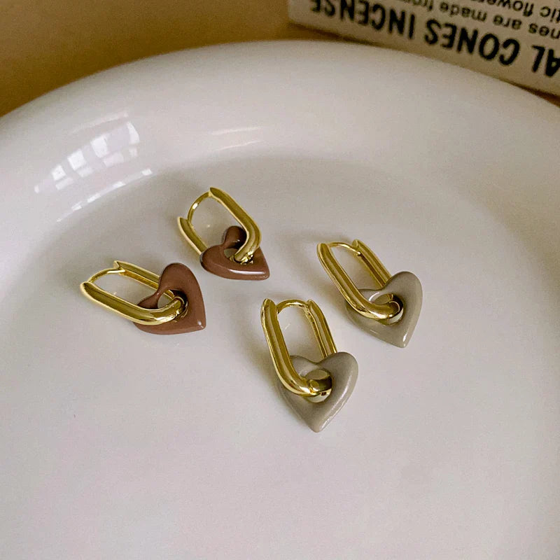 Boucles d'oreilles Cœur Élégant
