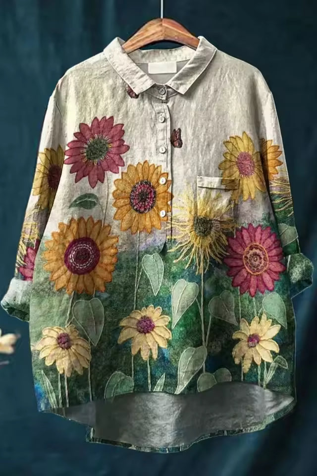 Amélie | Chemise légère aux motifs colorés