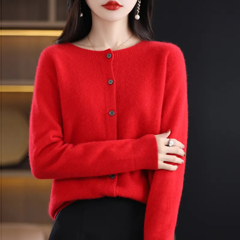 Angelica – Cardigan doux à boutons