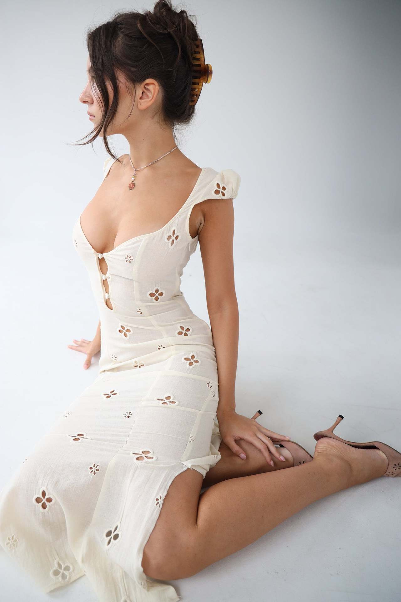Isabeau - Robe midi vintage