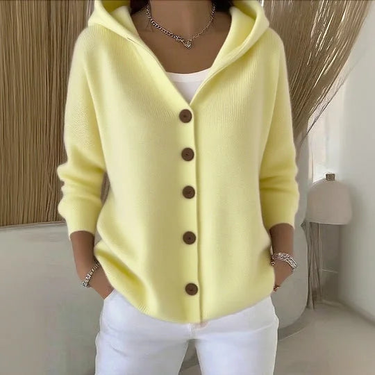 Nylah – Gilet à capuche avec boutons”