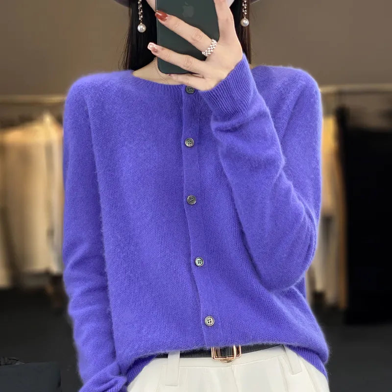 Angelica – Cardigan doux à boutons