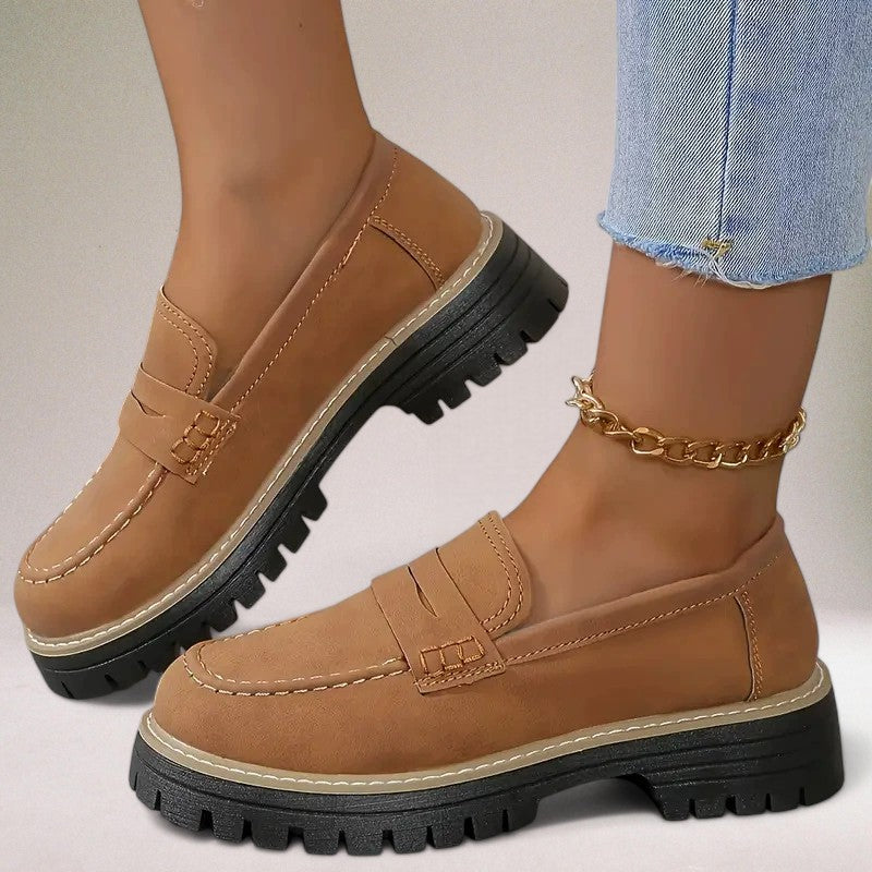 Sabriné - Mocassins en cuir souple