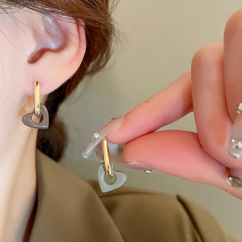 Boucles d'oreilles Cœur Élégant