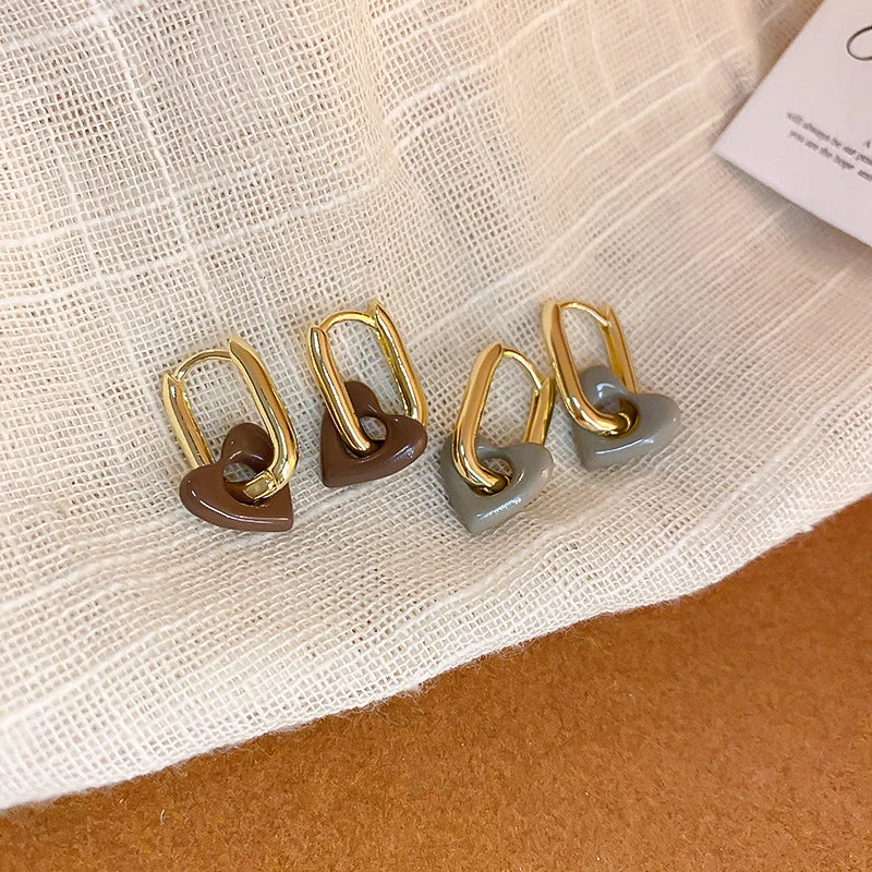 Boucles d'oreilles Cœur Élégant