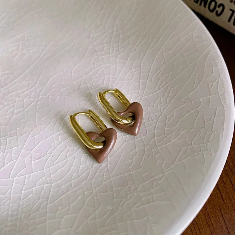 Boucles d'oreilles Cœur Élégant
