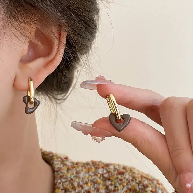 Boucles d'oreilles Cœur Élégant