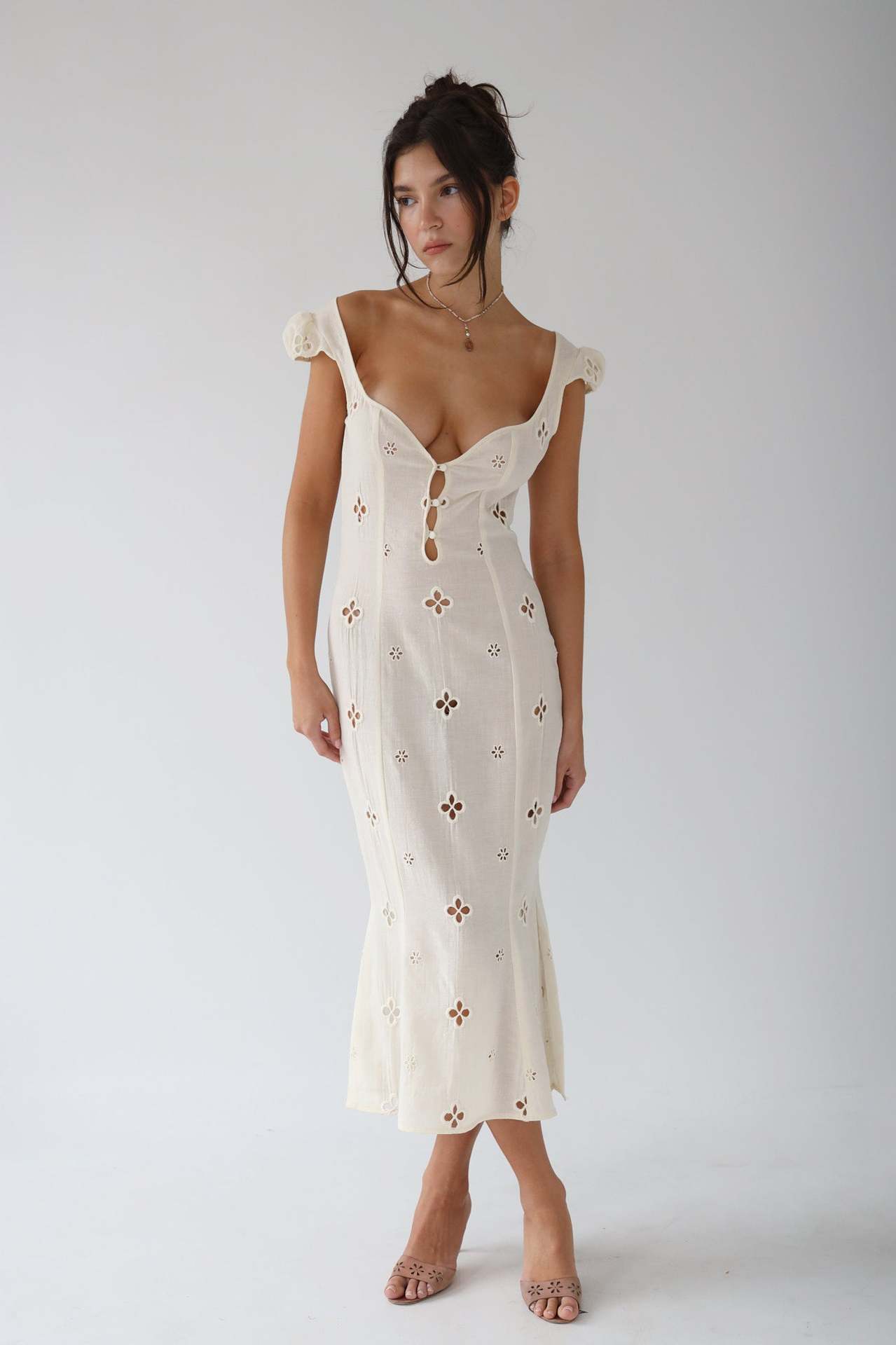 Isabeau - Robe midi vintage
