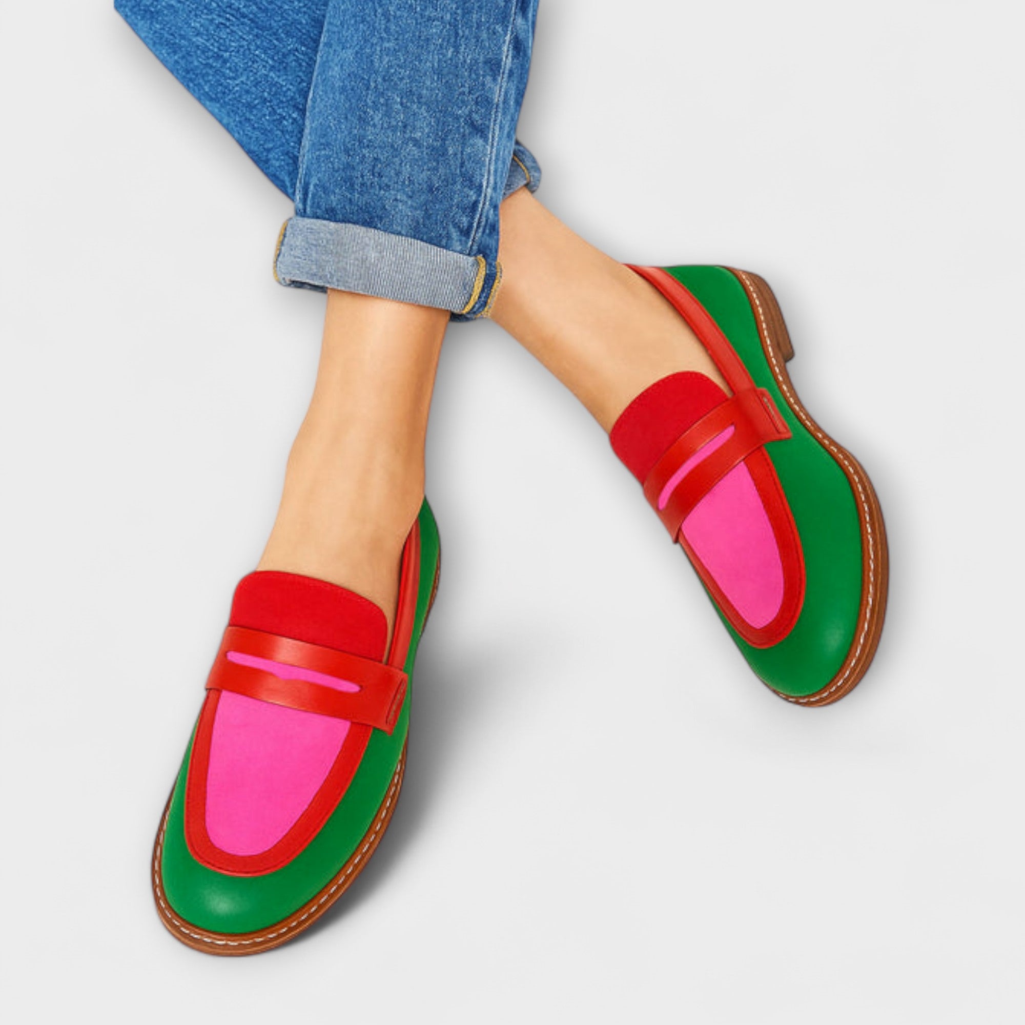 Nyla – Mocassins colorés au style décontracté