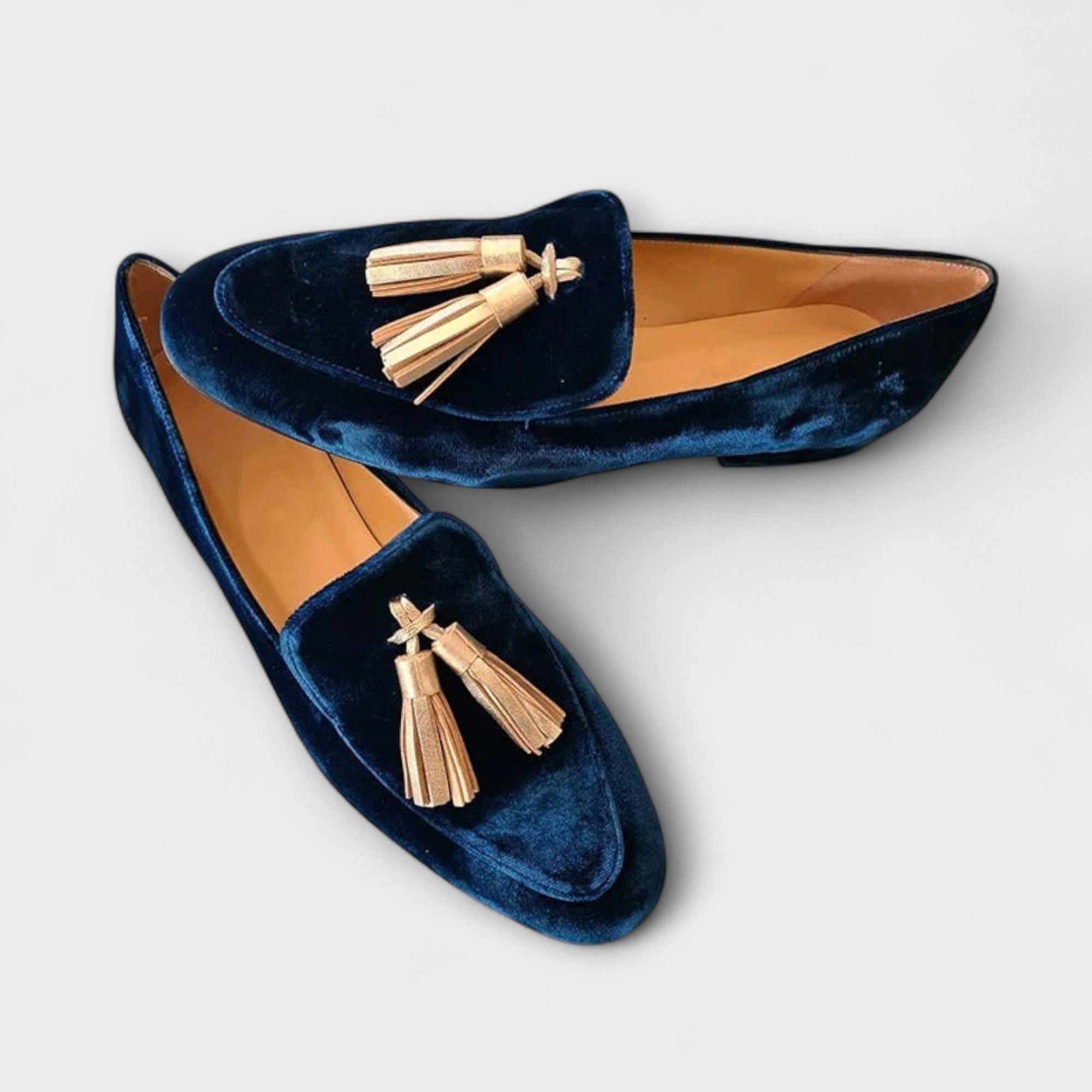 Quinnlyn – Mocassins à pompons d'inspiration vintage