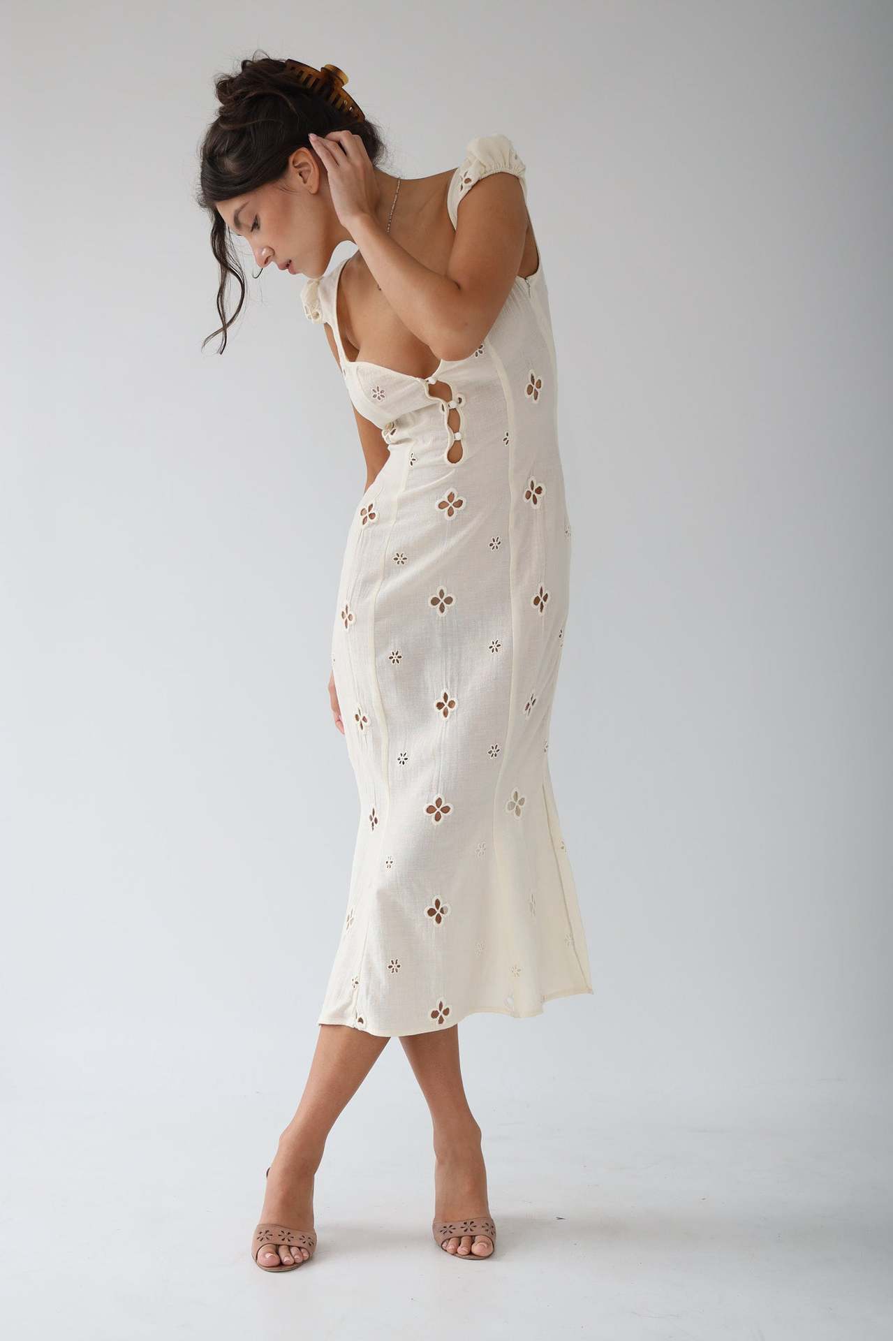 Isabeau - Robe midi vintage